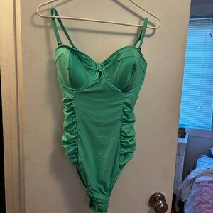 Swim Systems Mint One Piece Bandeau Swimsuit Size 12